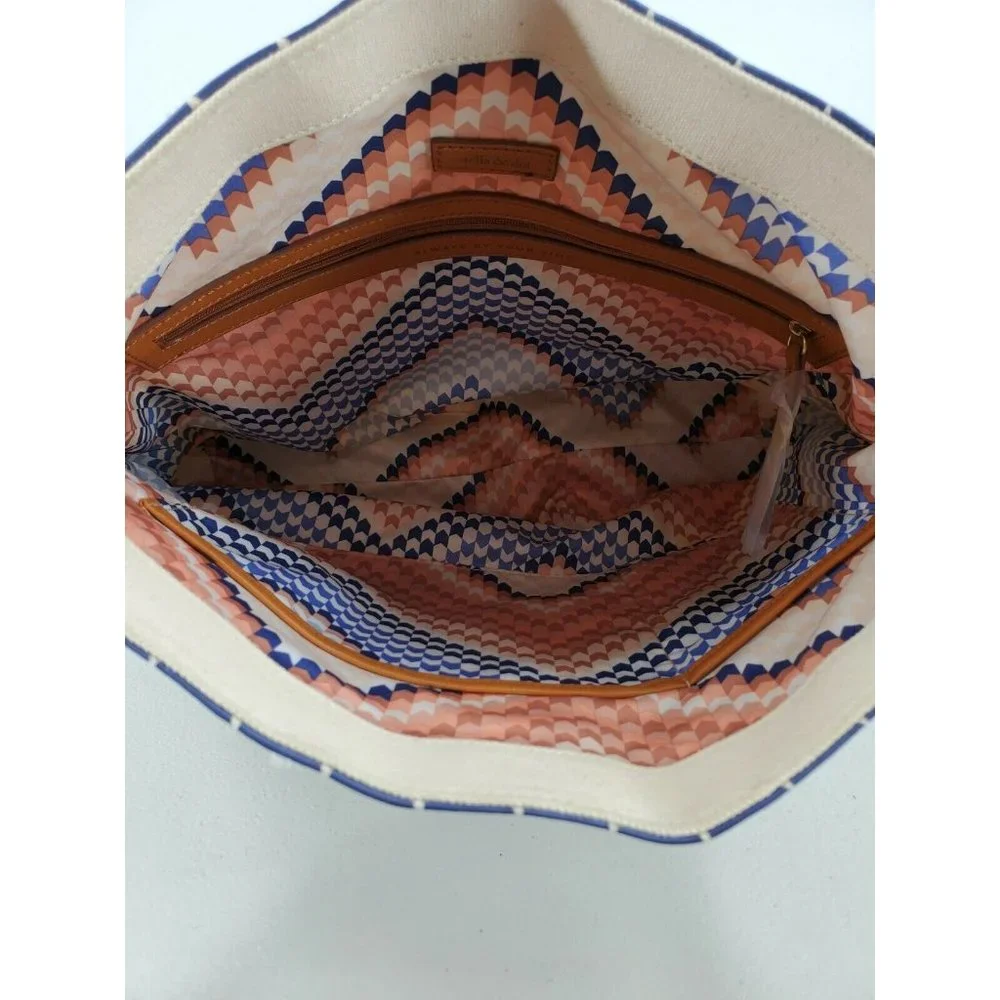 Stella & Dot Crosby Geo Tile Hobo Convertible Crossbody Bag Tote Purse - Picture 8 of 9